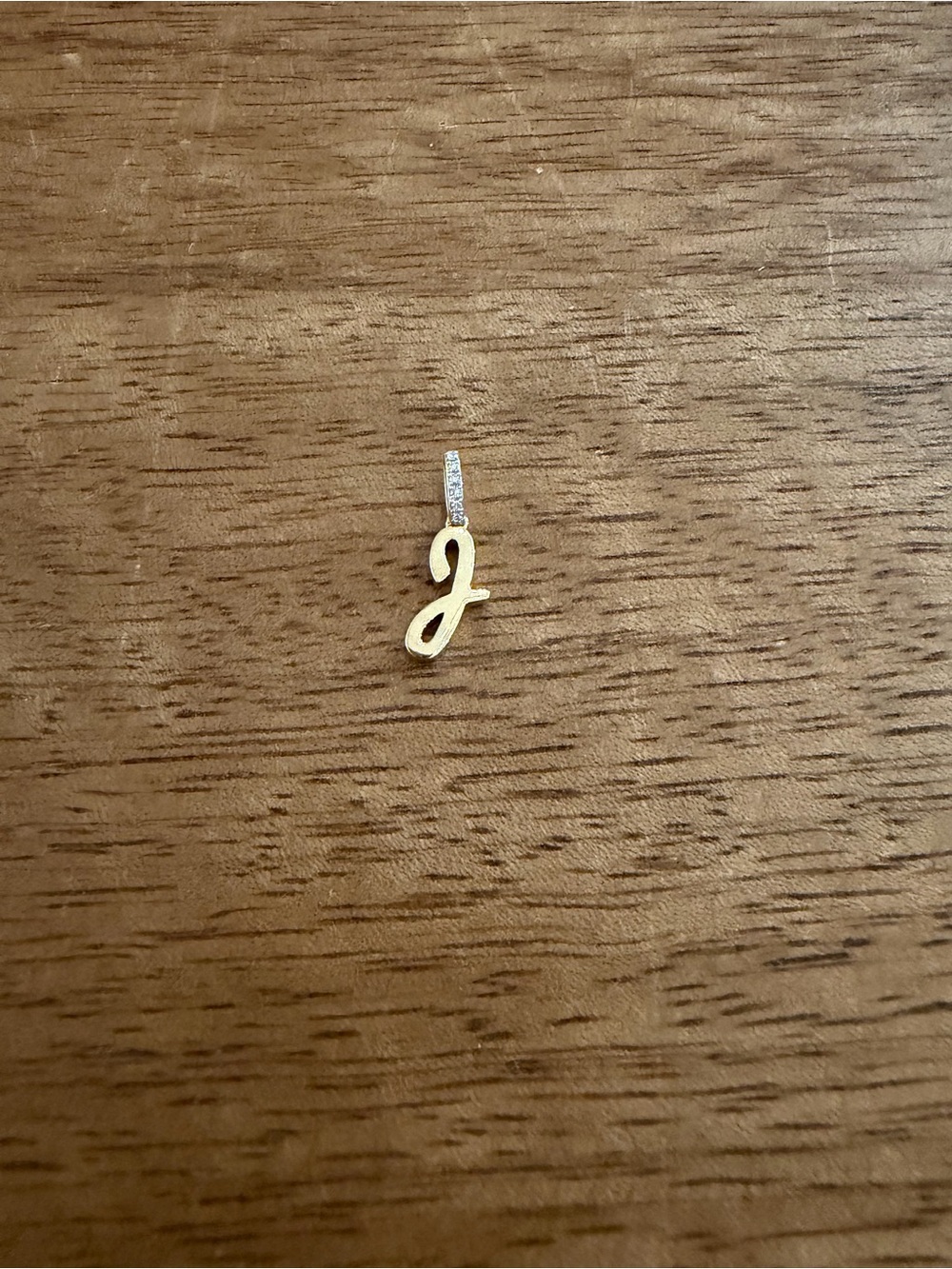 Ring Concierge "J" Script Initial Pendant